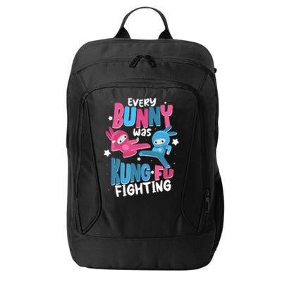 Funny Easter Every Bunny Was Kung Fu Fighting City Backpack