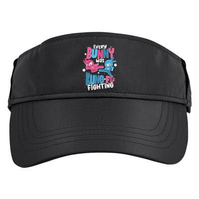 Funny Easter Every Bunny Was Kung Fu Fighting Adult Drive Performance Visor