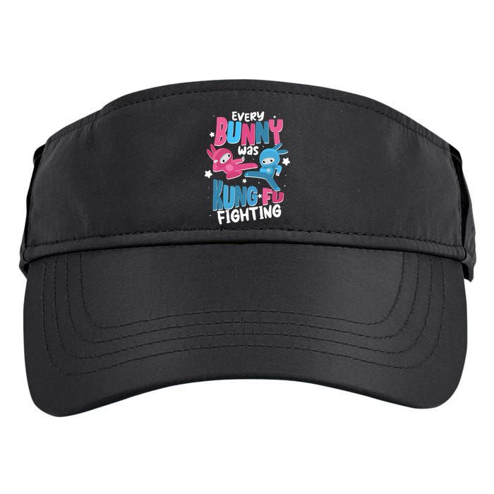 Funny Easter Every Bunny Was Kung Fu Fighting Adult Drive Performance Visor