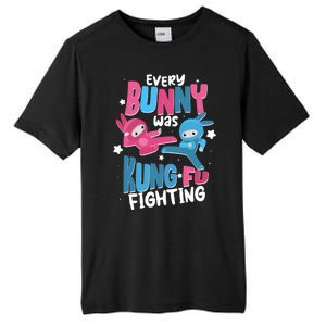 Funny Easter Every Bunny Was Kung Fu Fighting Tall Fusion ChromaSoft Performance T-Shirt