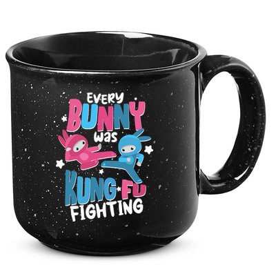 Funny Easter Every Bunny Was Kung Fu Fighting 15oz Campfire Ceramic Mug