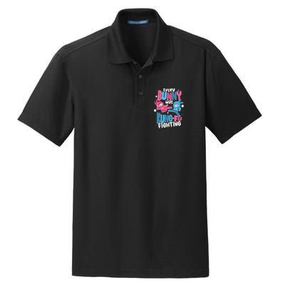 Funny Easter Every Bunny Was Kung Fu Fighting Dry Zone Grid Polo