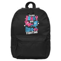 Funny Easter Every Bunny Was Kung Fu Fighting 16 in Basic Backpack