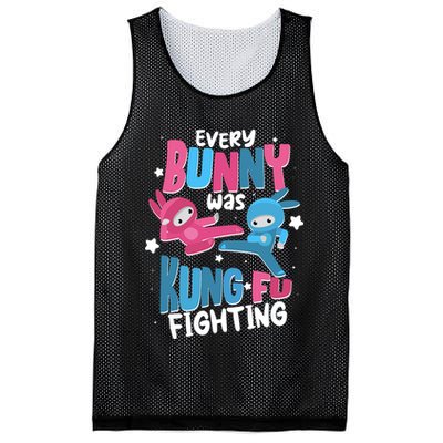 Funny Easter Every Bunny Was Kung Fu Fighting Mesh Reversible Basketball Jersey Tank