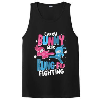 Funny Easter Every Bunny Was Kung Fu Fighting PosiCharge Competitor Tank