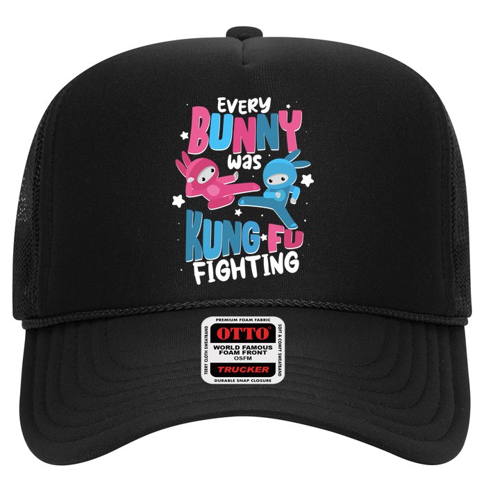 Funny Easter Every Bunny Was Kung Fu Fighting Trucker Hat