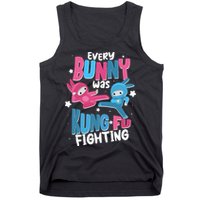 Funny Easter Every Bunny Was Kung Fu Fighting Tank Top