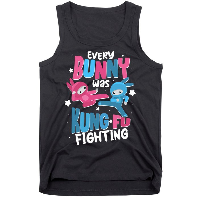 Funny Easter Every Bunny Was Kung Fu Fighting Tank Top