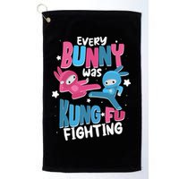 Funny Easter Every Bunny Was Kung Fu Fighting Golf Towel