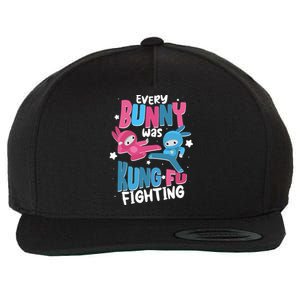 Funny Easter Every Bunny Was Kung Fu Fighting Wool Snapback Cap