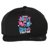 Funny Easter Every Bunny Was Kung Fu Fighting Wool Snapback Cap