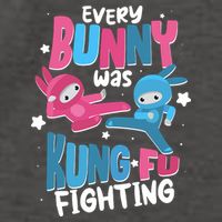 Funny Easter Every Bunny Was Kung Fu Fighting Vector Backpack