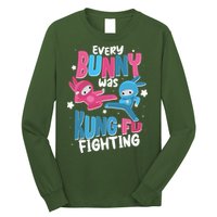 Funny Easter Every Bunny Was Kung Fu Fighting Long Sleeve Shirt