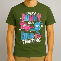 Funny Easter Every Bunny Was Kung Fu Fighting T-Shirt