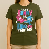 Funny Easter Every Bunny Was Kung Fu Fighting T-Shirt