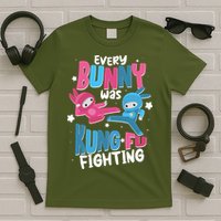 Funny Easter Every Bunny Was Kung Fu Fighting T-Shirt