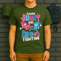 Funny Easter Every Bunny Was Kung Fu Fighting T-Shirt
