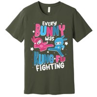 Funny Easter Every Bunny Was Kung Fu Fighting Premium T-Shirt