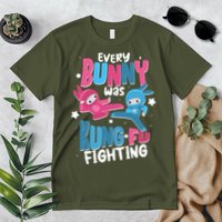 Funny Easter Every Bunny Was Kung Fu Fighting Premium T-Shirt