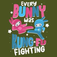 Funny Easter Every Bunny Was Kung Fu Fighting Premium T-Shirt