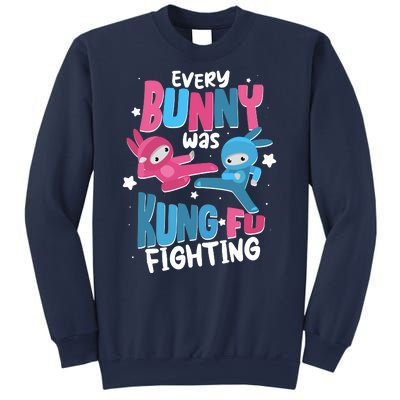 Funny Easter Every Bunny Was Kung Fu Fighting Sweatshirt