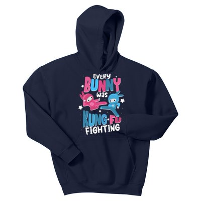 Funny Easter Every Bunny Was Kung Fu Fighting Kids Hoodie