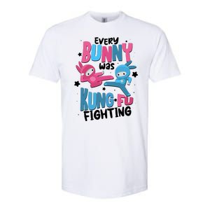 Funny Easter Every Bunny Was Kung Fu Fighting Softstyle® CVC T-Shirt