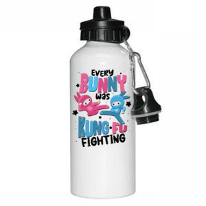 Funny Easter Every Bunny Was Kung Fu Fighting Aluminum Water Bottle