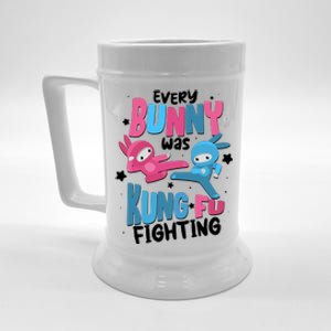 Funny Easter Every Bunny Was Kung Fu Fighting Beer Stein