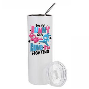 Funny Easter Every Bunny Was Kung Fu Fighting Stainless Steel Tumbler