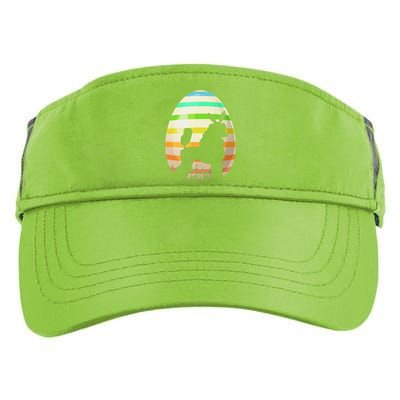 Funny Easter Egg Vintage Style Standard Poodle Dog Easter Adult Drive Performance Visor