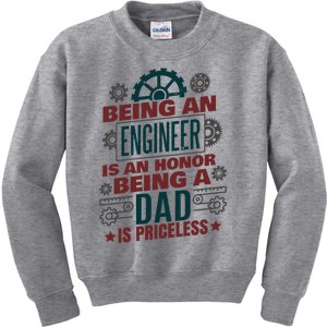 Funny Engineering Engineer Dad Gift Kids Sweatshirt