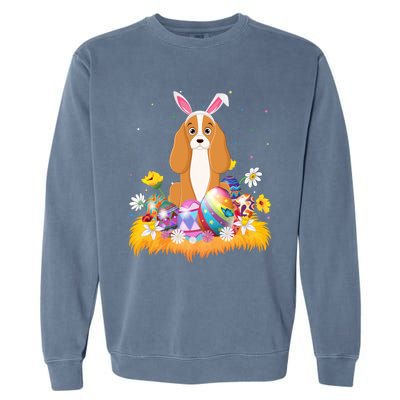 Funny Easter Egg Lover Cocker Spaniel Dog Easter Sunday Funny Gift Garment-Dyed Sweatshirt