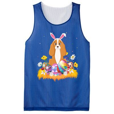 Funny Easter Egg Lover Cocker Spaniel Dog Easter Sunday Funny Gift Mesh Reversible Basketball Jersey Tank