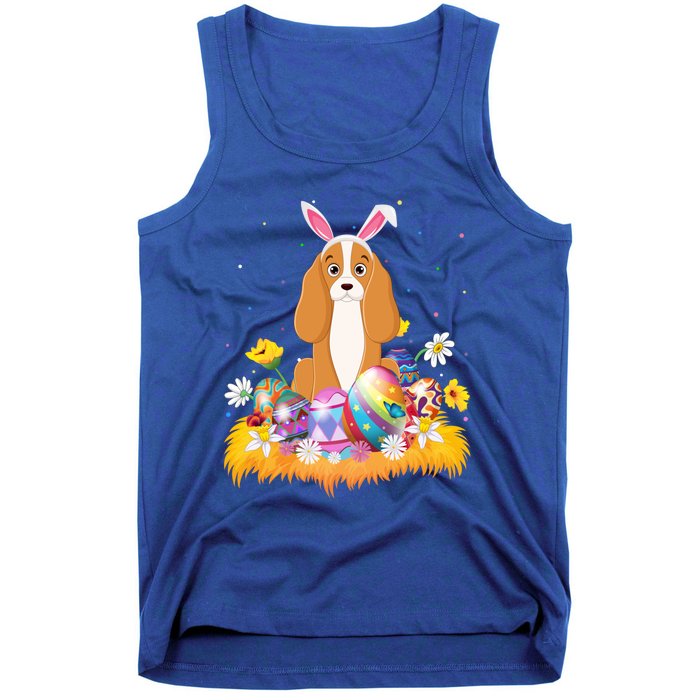 Funny Easter Egg Lover Cocker Spaniel Dog Easter Sunday Funny Gift Tank Top