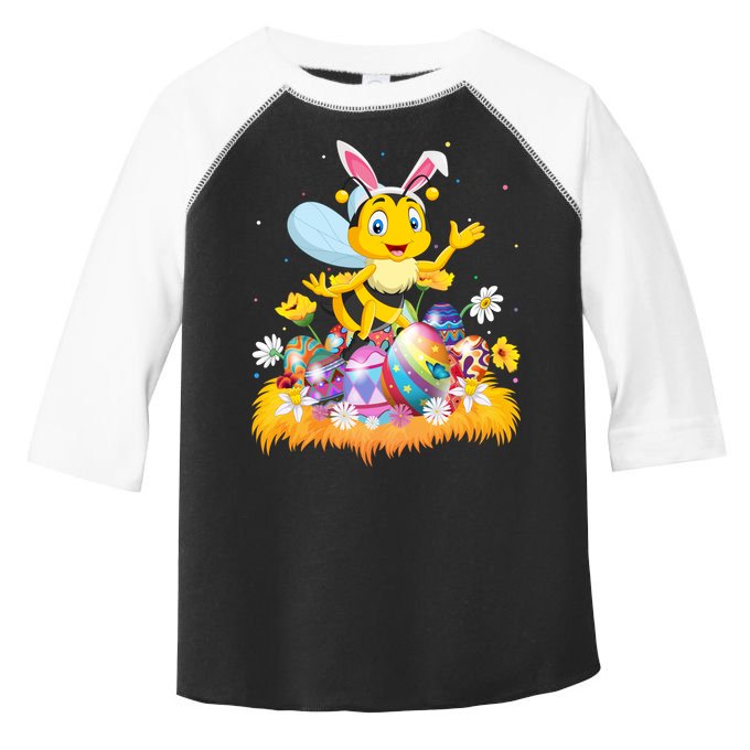 Funny Easter Egg Lover Cute Bee Easter Sunday Cute Gift Toddler Fine Jersey T-Shirt