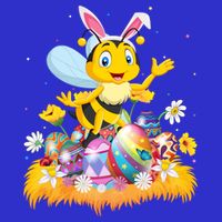 Funny Easter Egg Lover Cute Bee Easter Sunday Cute Gift 16 in Basic Backpack