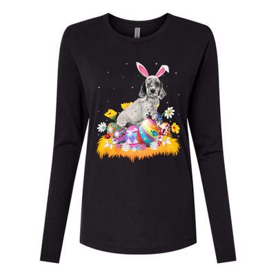 Funny Easter Egg Lover English Setter Dog Easter Sunday Gift Womens Cotton Relaxed Long Sleeve T-Shirt