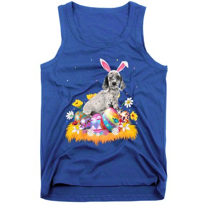 Funny Easter Egg Lover English Setter Dog Easter Sunday Gift Tank Top