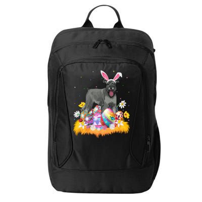 Funny Easter Egg Lover Miniature Schnauzer Dog Easter Sunday Gift City Backpack