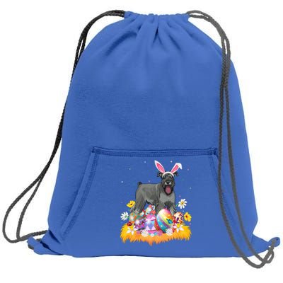 Funny Easter Egg Lover Miniature Schnauzer Dog Easter Sunday Gift Sweatshirt Cinch Pack Bag