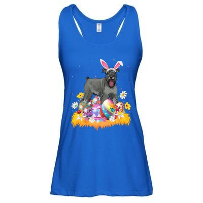 Funny Easter Egg Lover Miniature Schnauzer Dog Easter Sunday Gift Ladies Essential Flowy Tank