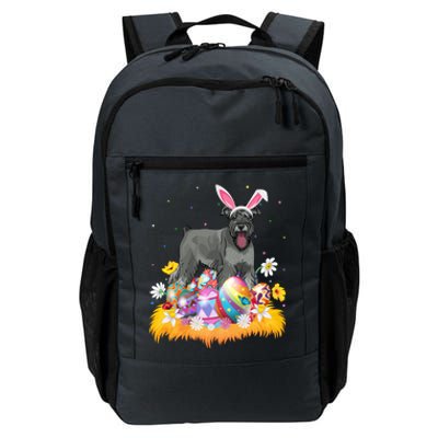 Funny Easter Egg Lover Miniature Schnauzer Dog Easter Sunday Gift Daily Commute Backpack