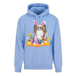 Funny Easter Egg Lover Papillon Dog Easter Sunday Gift Unisex Surf Hoodie