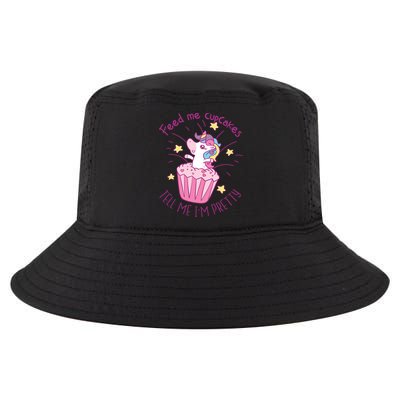 Feed Me Cupcakes Tell Me I'm Pretty Cool Comfort Performance Bucket Hat