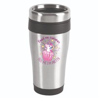 Feed Me Cupcakes Tell Me I'm Pretty 16oz Travel Tumbler