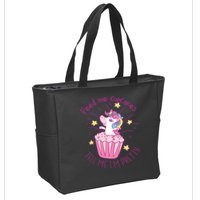 Feed Me Cupcakes Tell Me I'm Pretty Zip Tote Bag