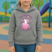 Feed Me Cupcakes Tell Me I'm Pretty Kids Hoodie