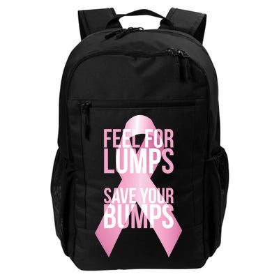 Feel For Lumps, Save Your Bumps - Breast Cancer Awareness Daily Commute Backpack