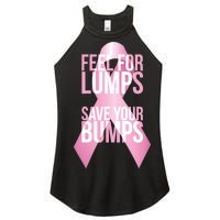 Feel For Lumps, Save Your Bumps - Breast Cancer Awareness Women's Perfect Tri Rocker Tank